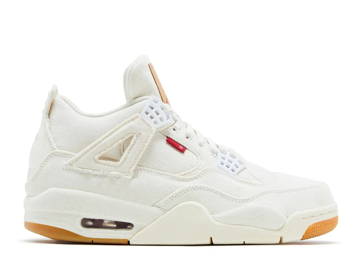 Jordan 4 "Levi's Blank Tag White White Denim" 2018