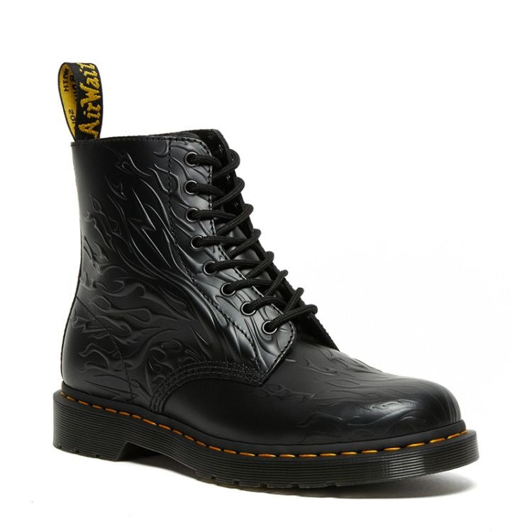 Dr. Martens 1460 "Flames Emboss Leather Lace Up Boots" 2020 *SAMPLE
