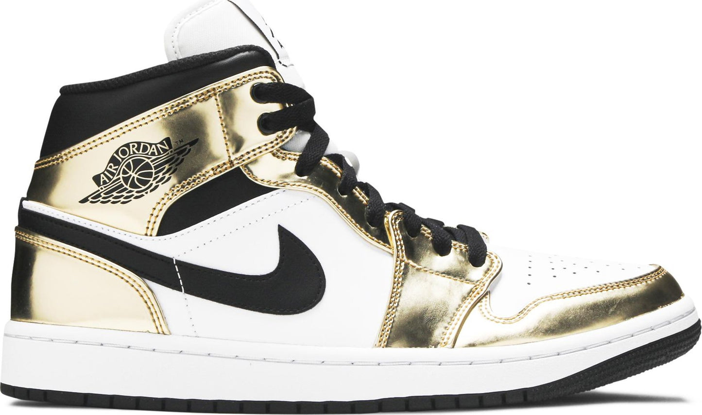 Jordan 1 Mid SE "Metallic Gold Black White" 2020