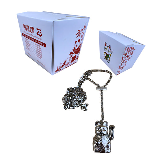 Parlor 23 "Get That Money" Pendant & Rosary Book Link Chain