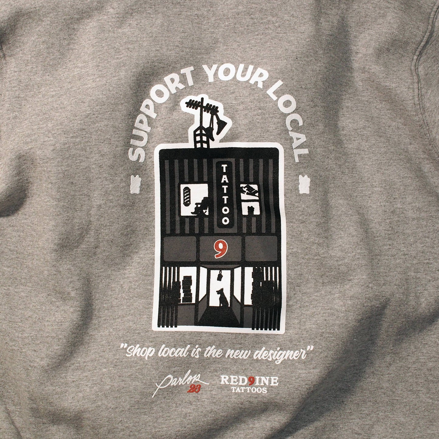 Parlor 23 X Champion "Support Your Local" Zip Hoodie