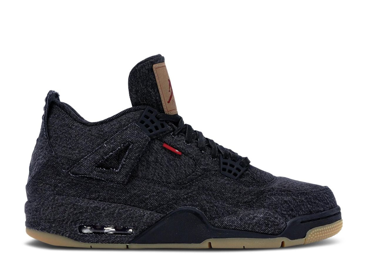 Jordan 4 "Levi's Black Denim (Blank Tag)" 2018