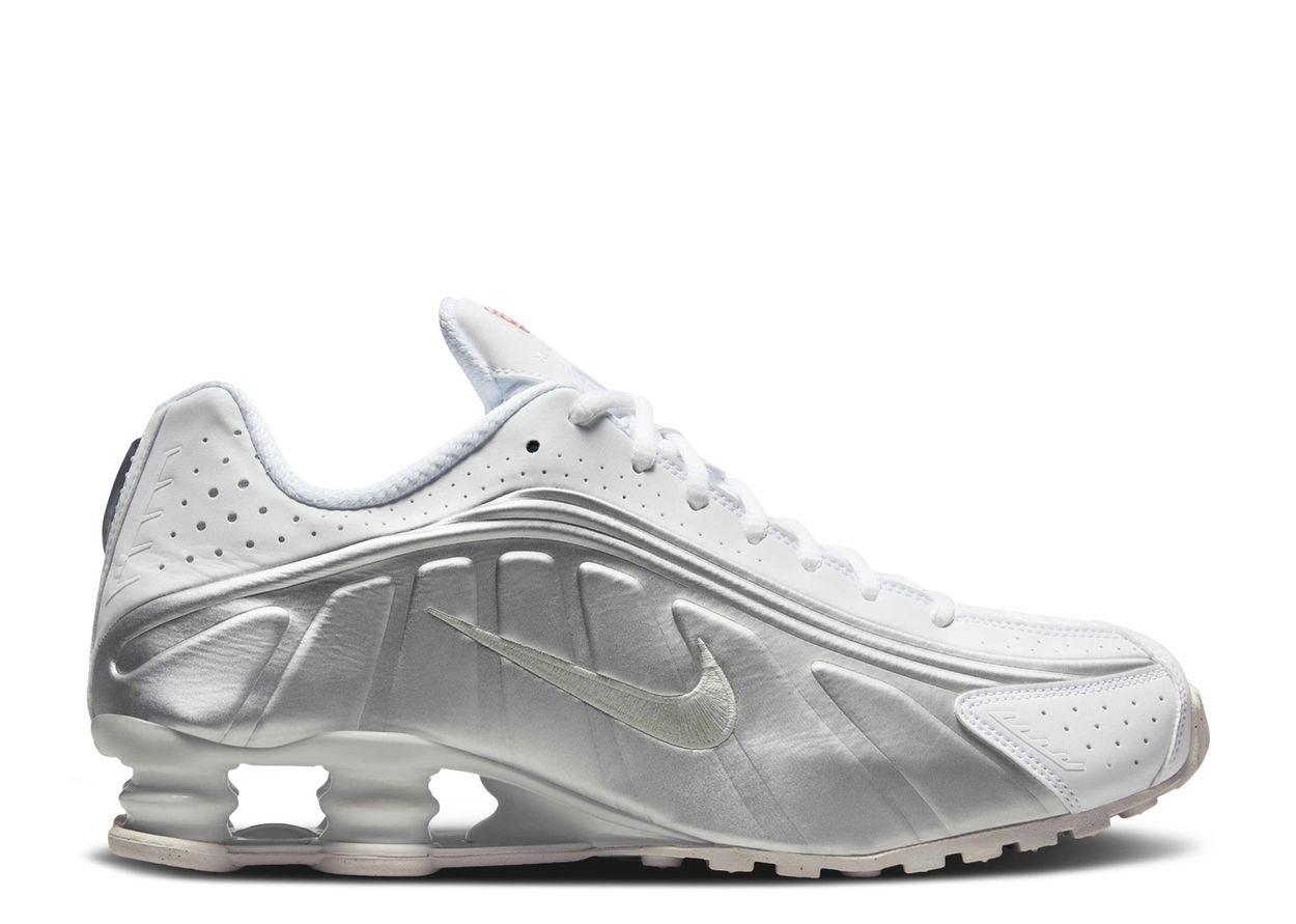 Nike Shox R4 "White Metallic Silver" 2024