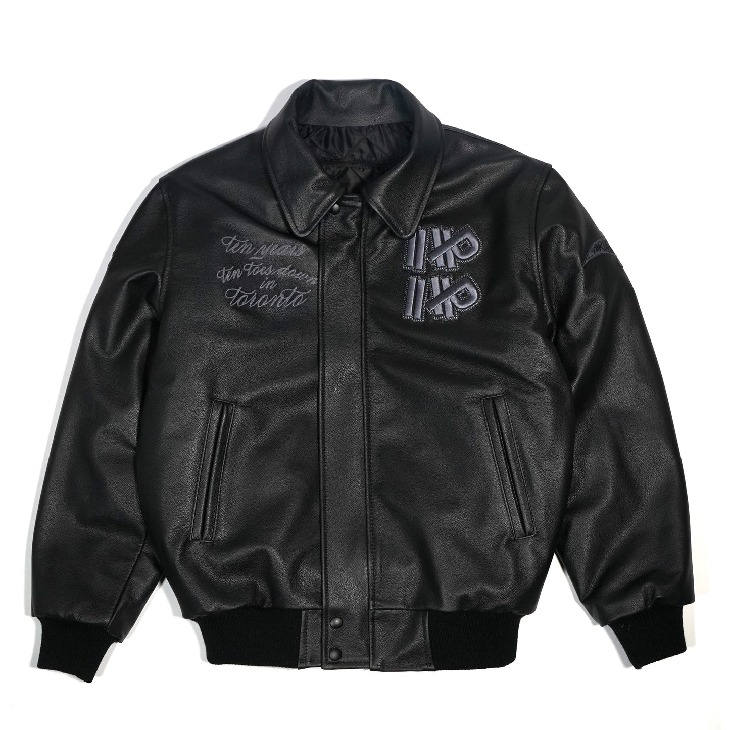 "Ten Years" Leather Varsity