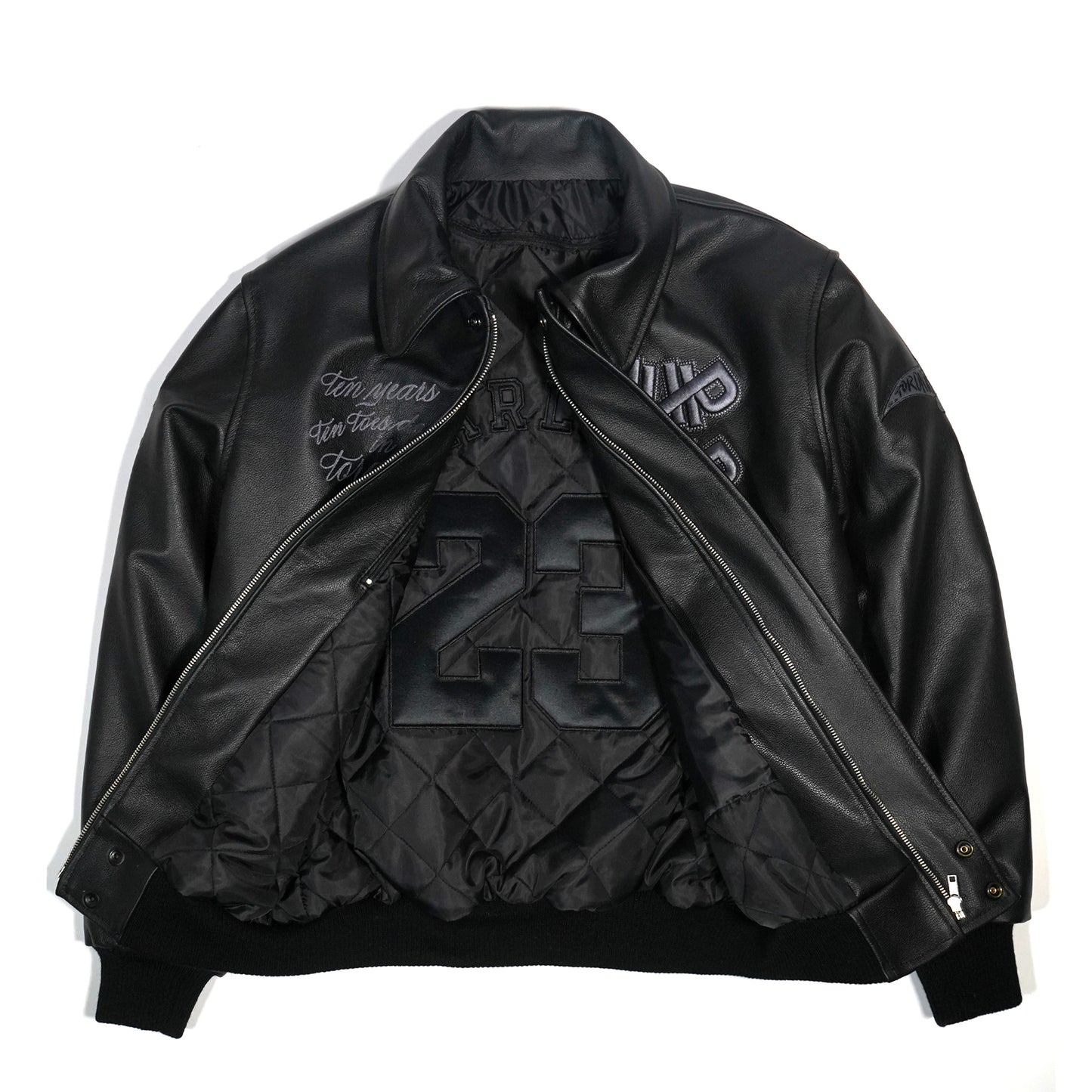 "Ten Years" Leather Varsity