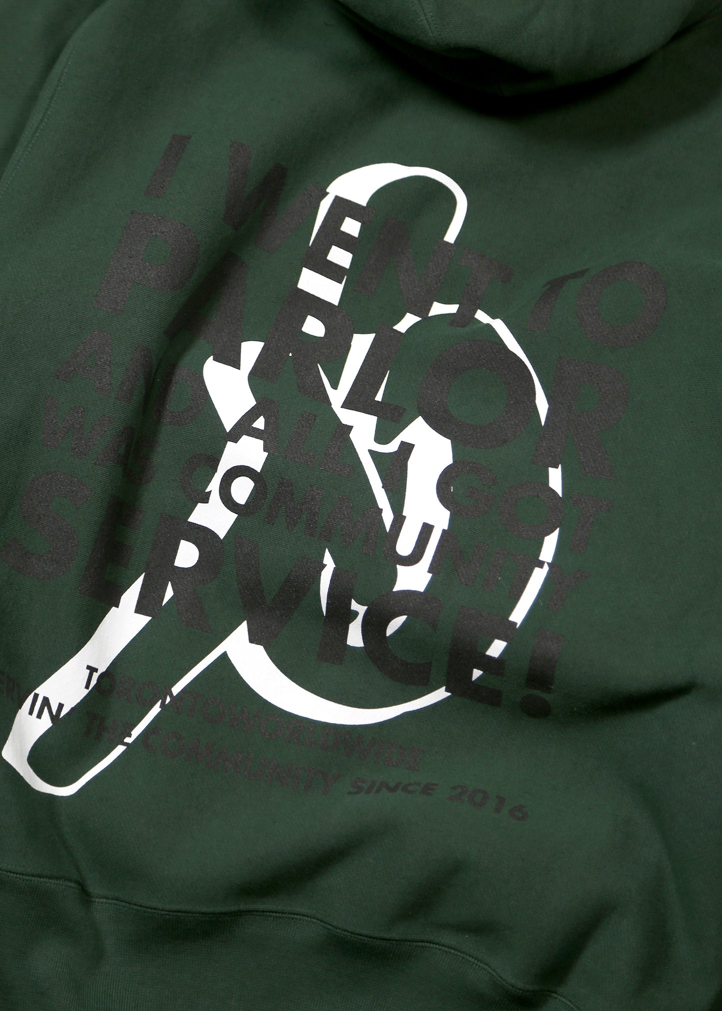 "Community Service" Made in Canada Hoodie