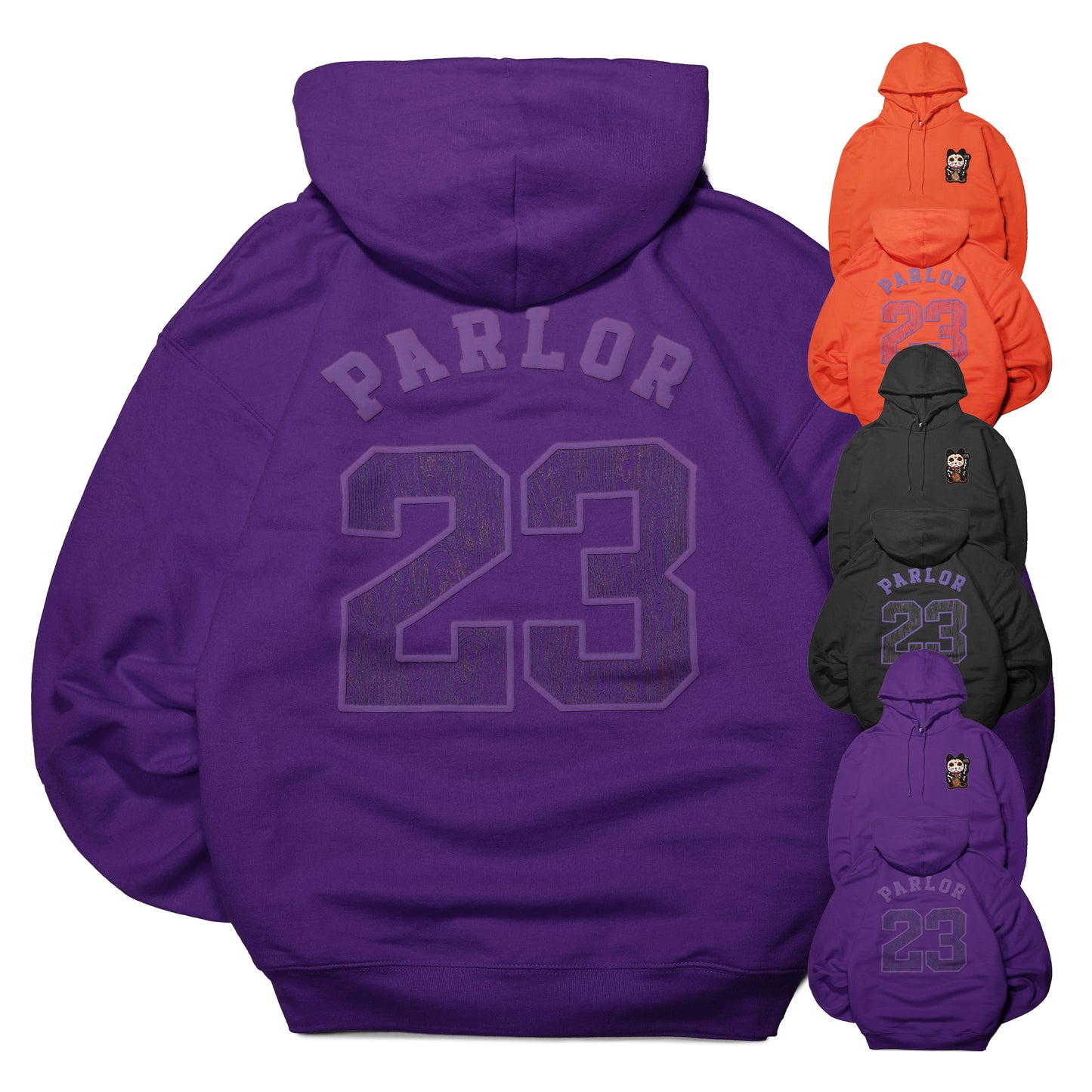 "Get Money Spooky Woodgrain" x Champion Hoodie