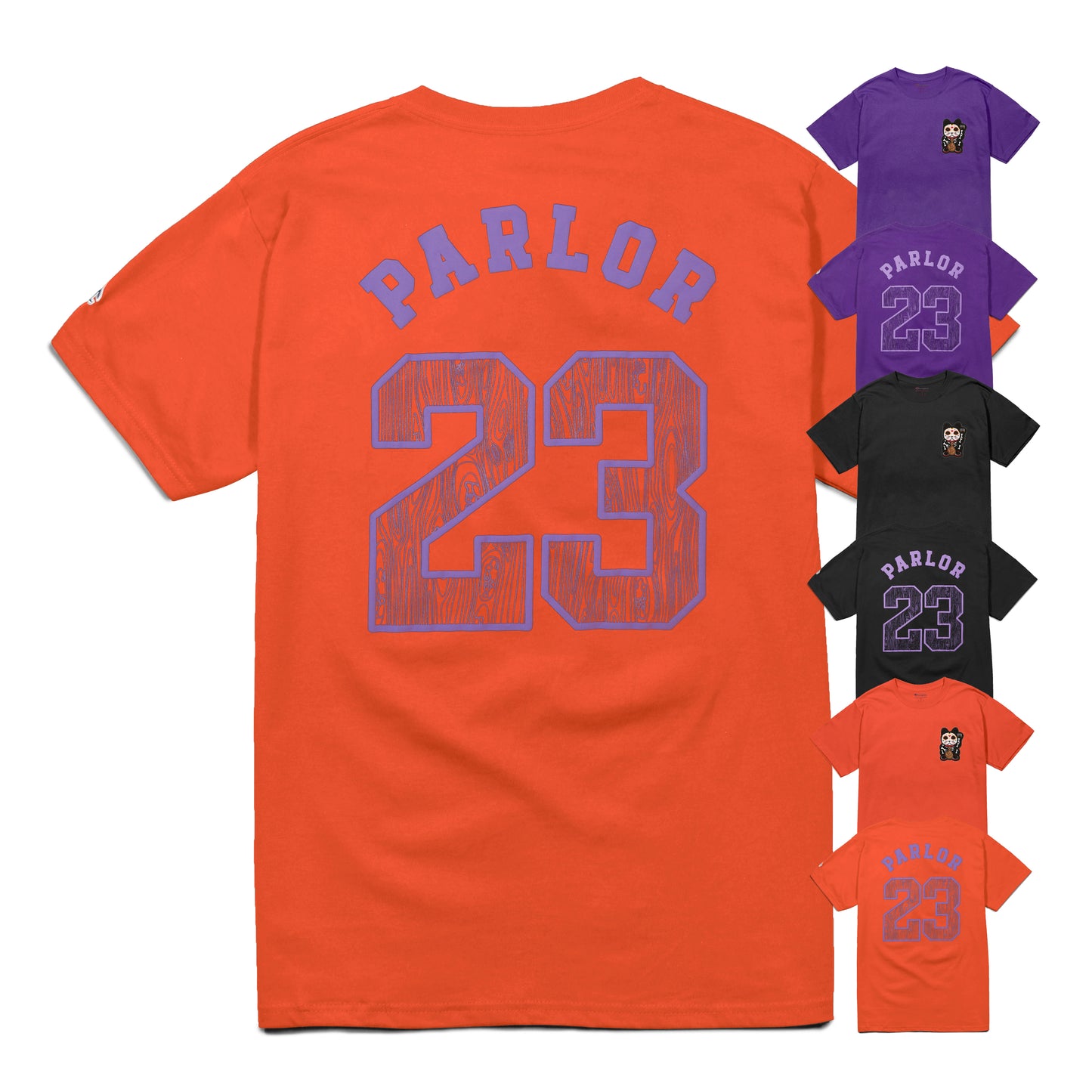 "Get Money Spooky Woodgrain" x Champion T-Shirt