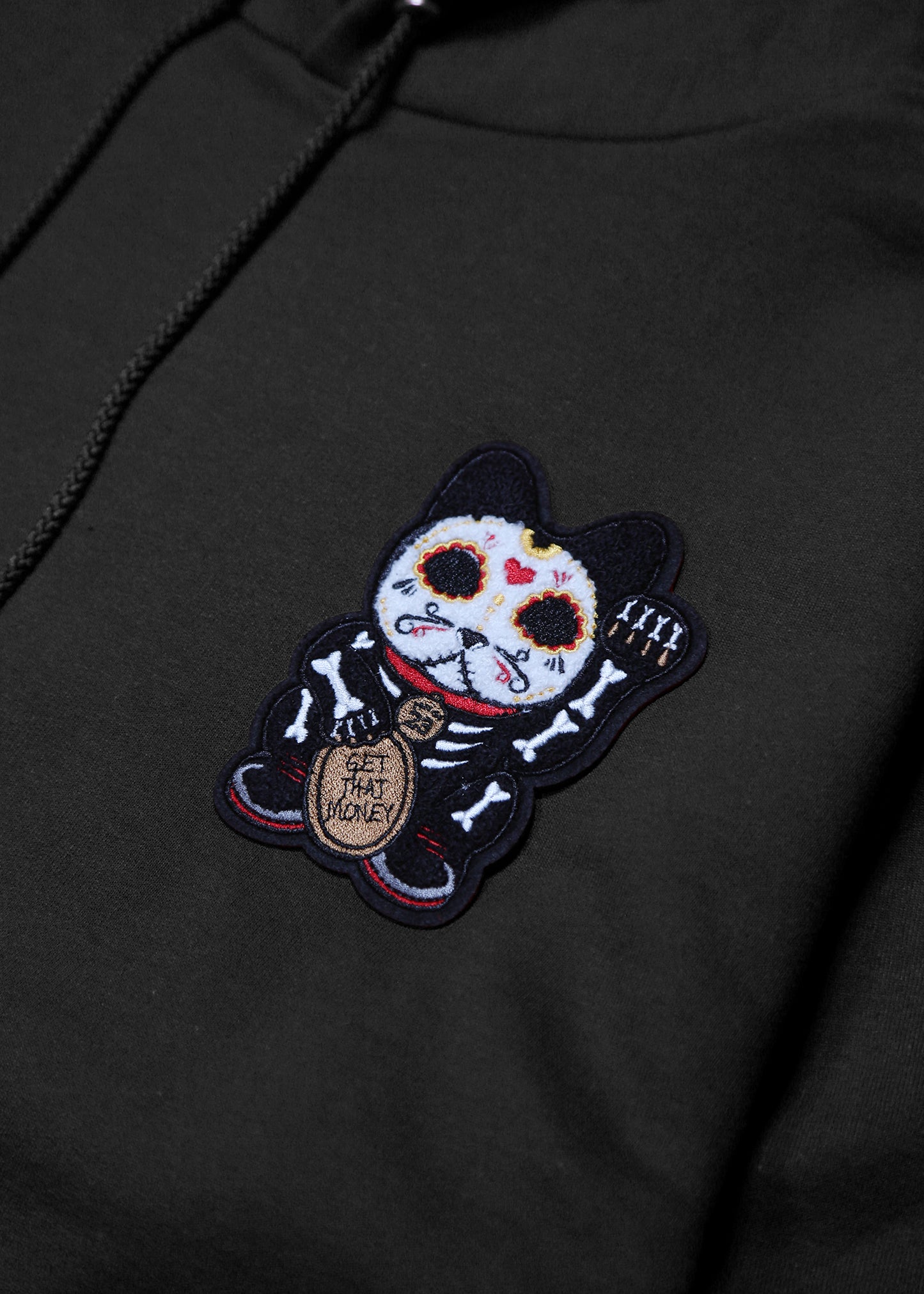 "Get Money Spooky Woodgrain" x Champion Hoodie