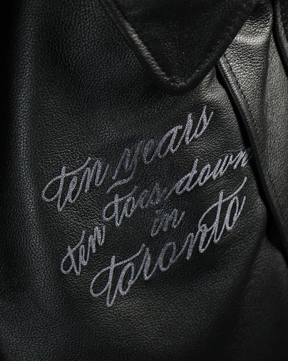 "Ten Years" Leather Varsity