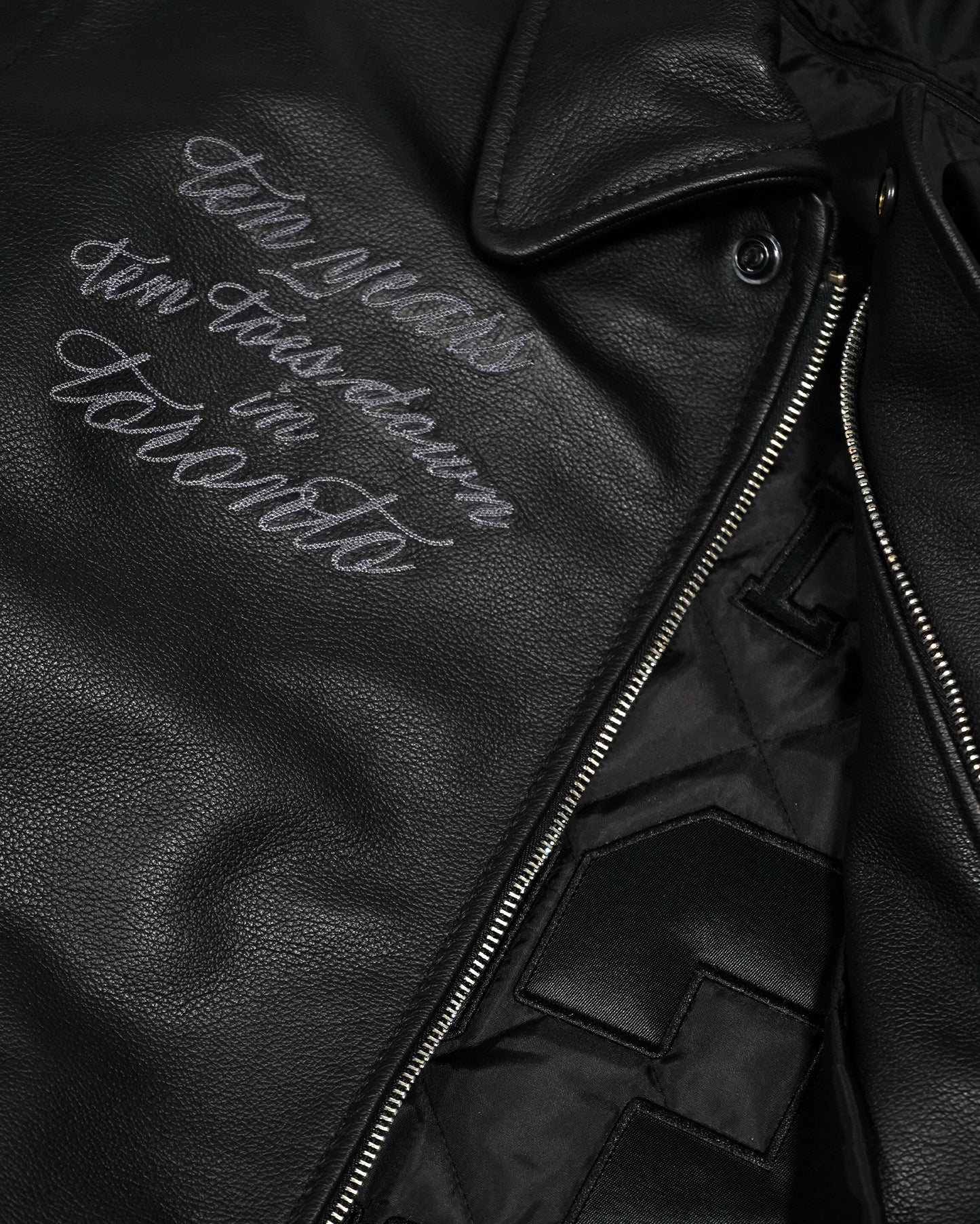 "Ten Years" Leather Varsity
