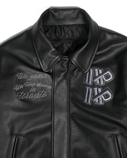"Ten Years" Leather Varsity
