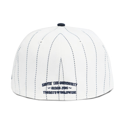 "Calligraphy Pinstripe" New Era Fitted Cap