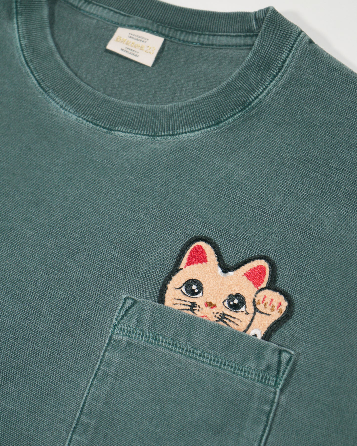 "Get Money - Spadina Peach Woodgrain" Pocket T-Shirt