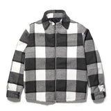 "Jersey" Wool Shacket (Buffalo Plaid)