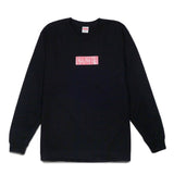 "Woodgrain Box Logo" Long Sleeve T-Shirt