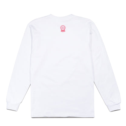 "Woodgrain Box Logo" Long Sleeve T-Shirt