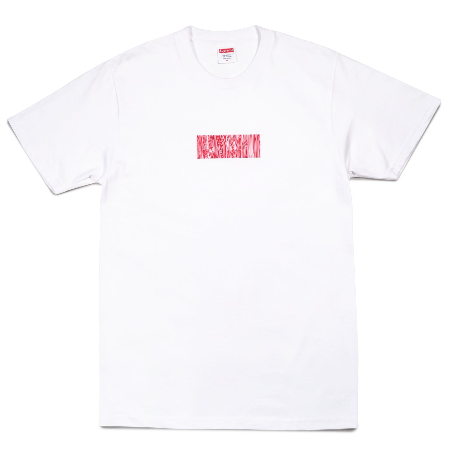 "Woodgrain Box Logo" T-Shirt