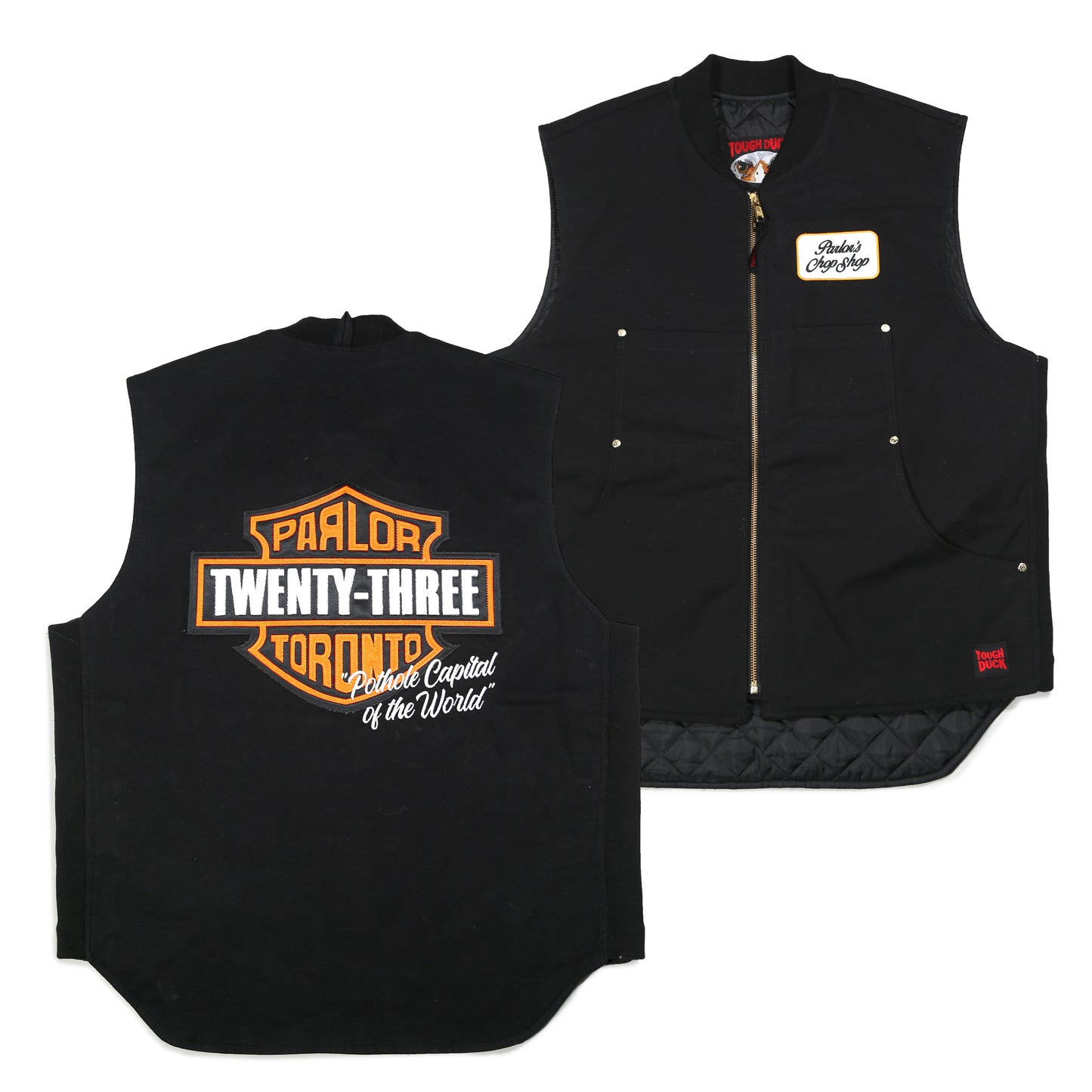 Parlor 23 x Tough Duck "Parley Pot Hole" Moto Vest