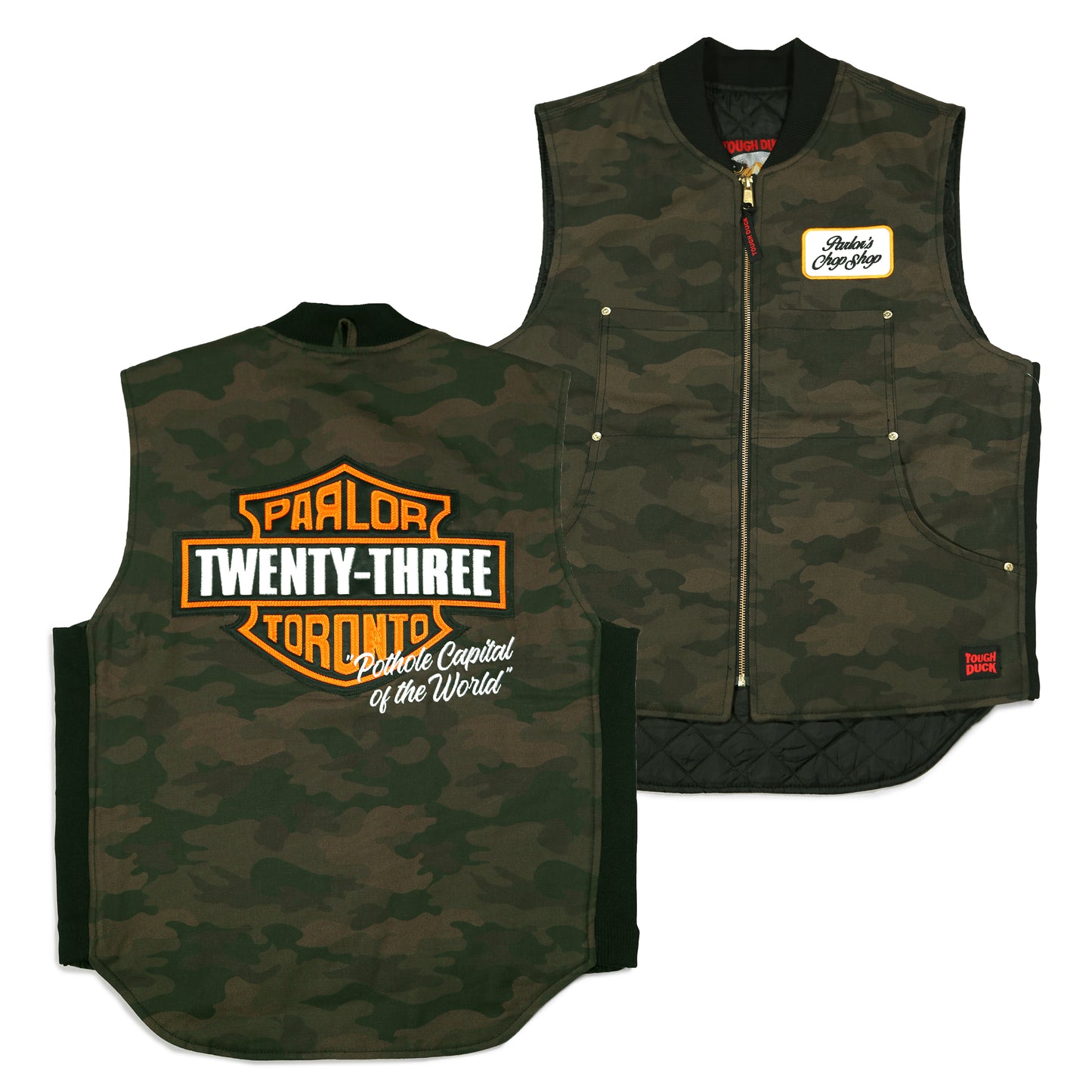 Parlor 23 x Tough Duck "Parley Pot Hole" Moto Vest