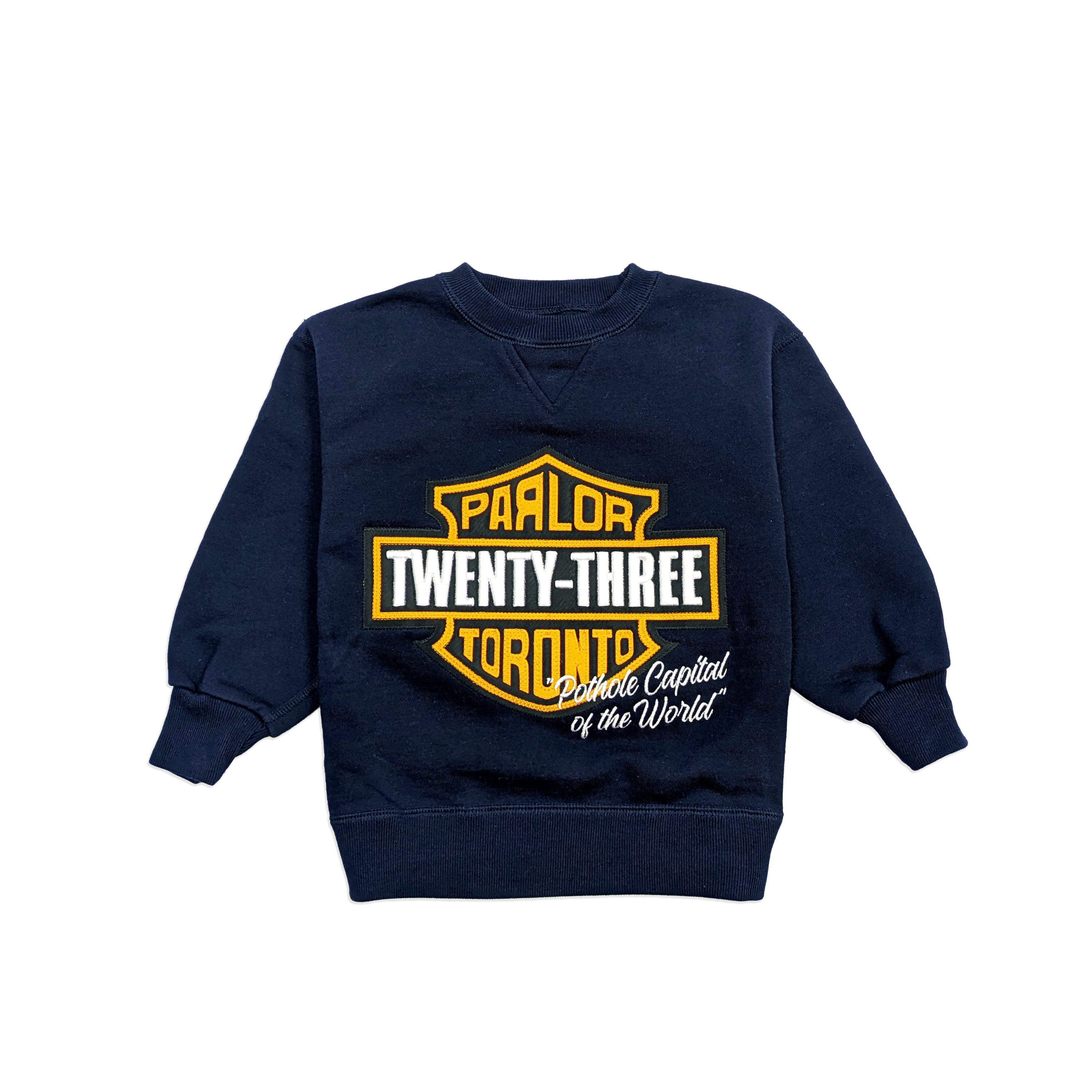 "Parley Pot Hole" Made in Canada Youth Crewneck