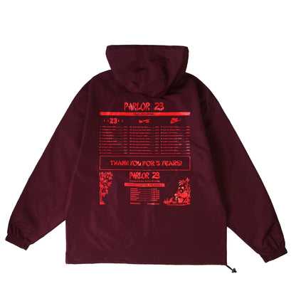 Parlor 23 X Champion "Patina 5 Year Menu" Anorak