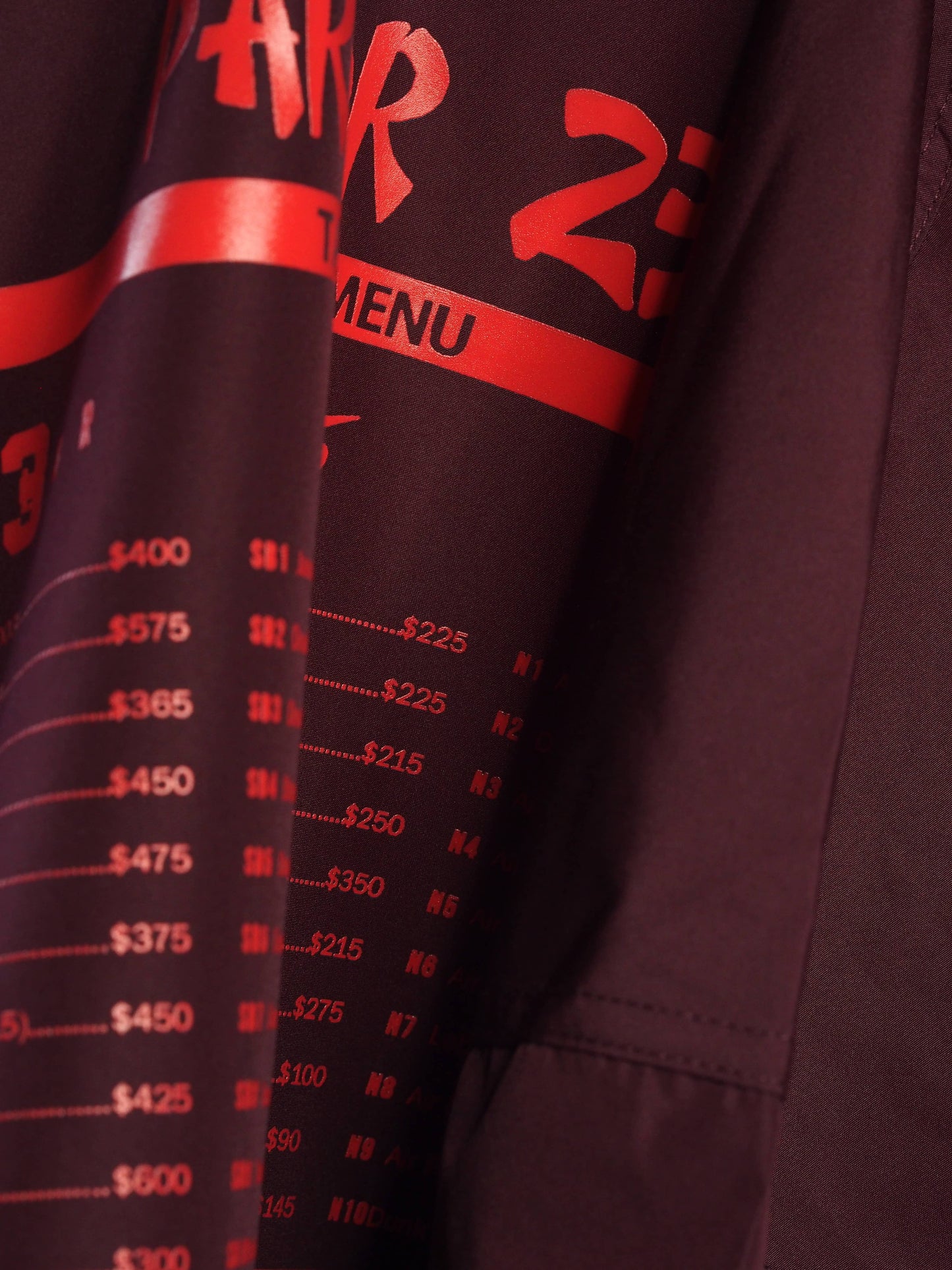 Parlor 23 X Champion "Patina 5 Year Menu" Anorak