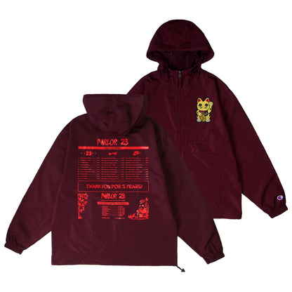 Parlor 23 X Champion "Patina 5 Year Menu" Anorak