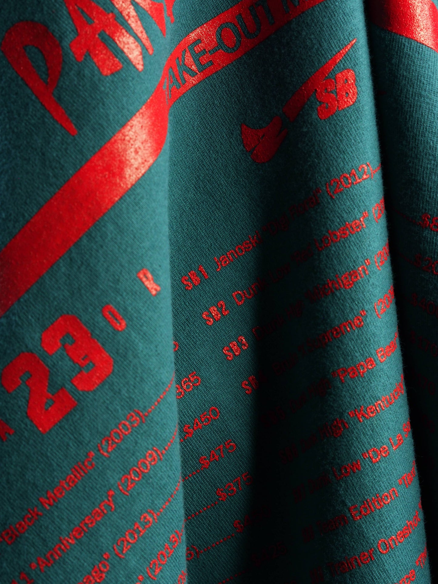 Parlor 23 X Champion "Patina 5 Year Menu" T-Shirt