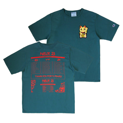 Parlor 23 X Champion "Patina 5 Year Menu" T-Shirt