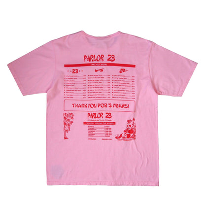Parlor 23 X Champion "Patina 5 Year Menu" T-Shirt