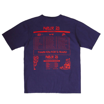 Parlor 23 X Champion "Patina 5 Year Menu" T-Shirt
