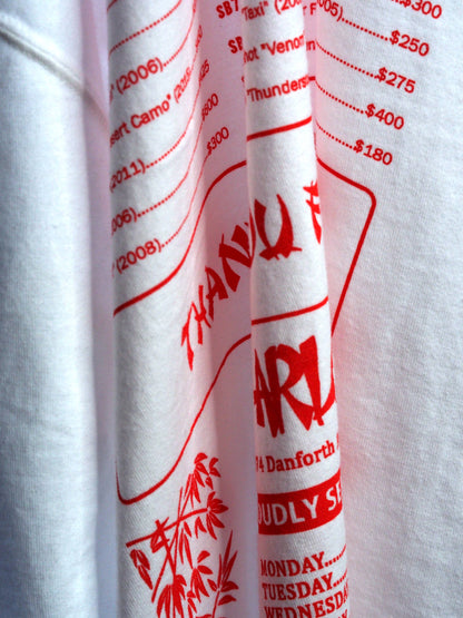 Parlor 23 X Champion "Patina 5 Year Menu" T-Shirt