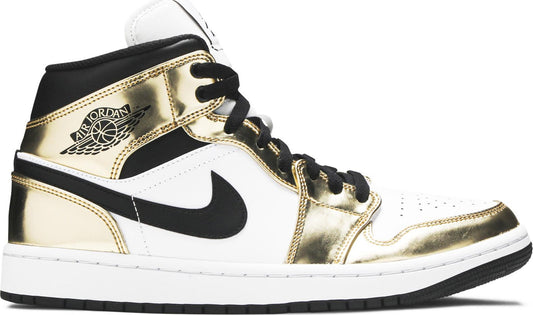 Jordan 1 Mid SE "Metallic Gold Black White" 2020