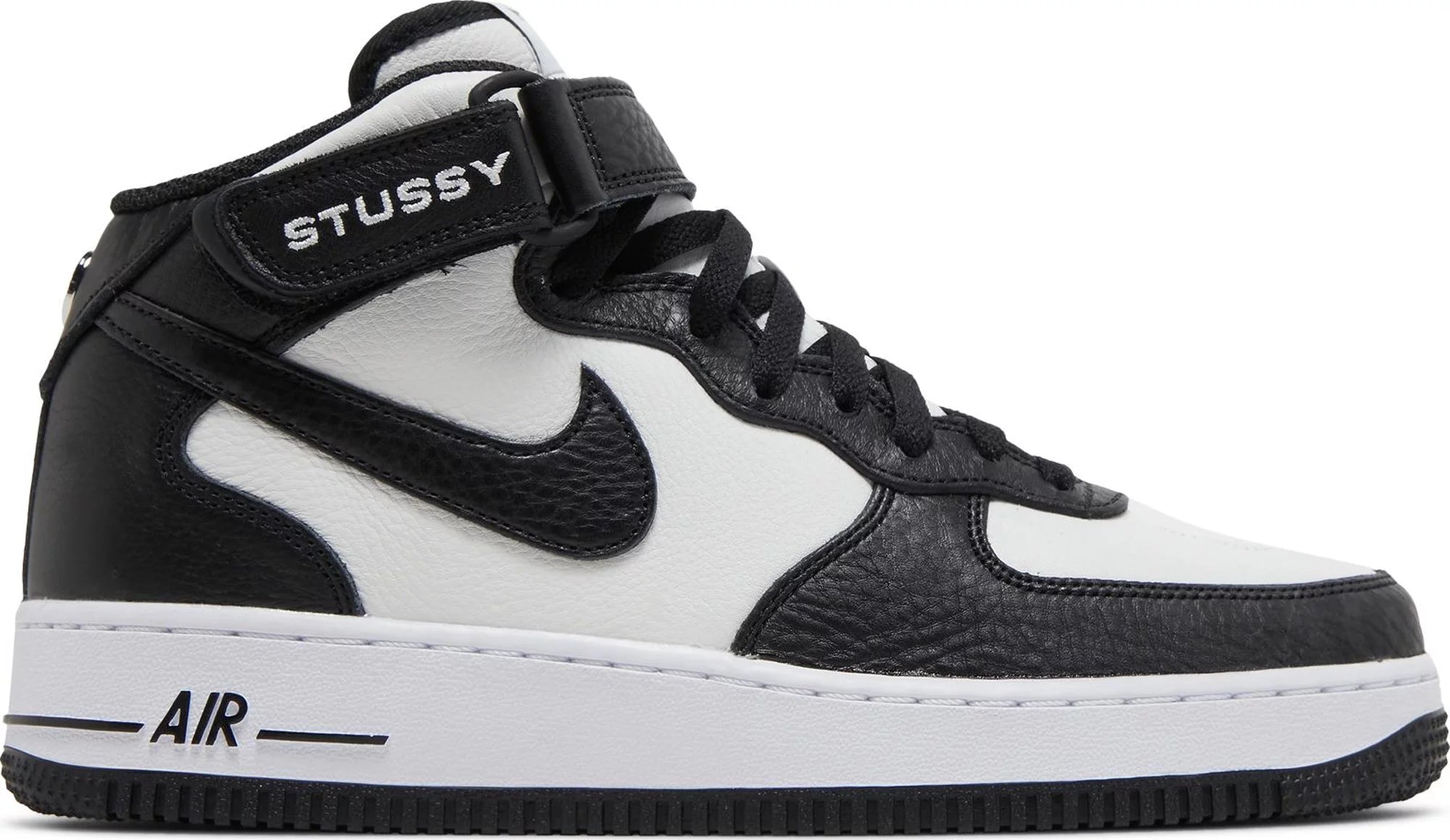 Nike Air Force 1 Mid "Stussy Light Bone Black" 2022