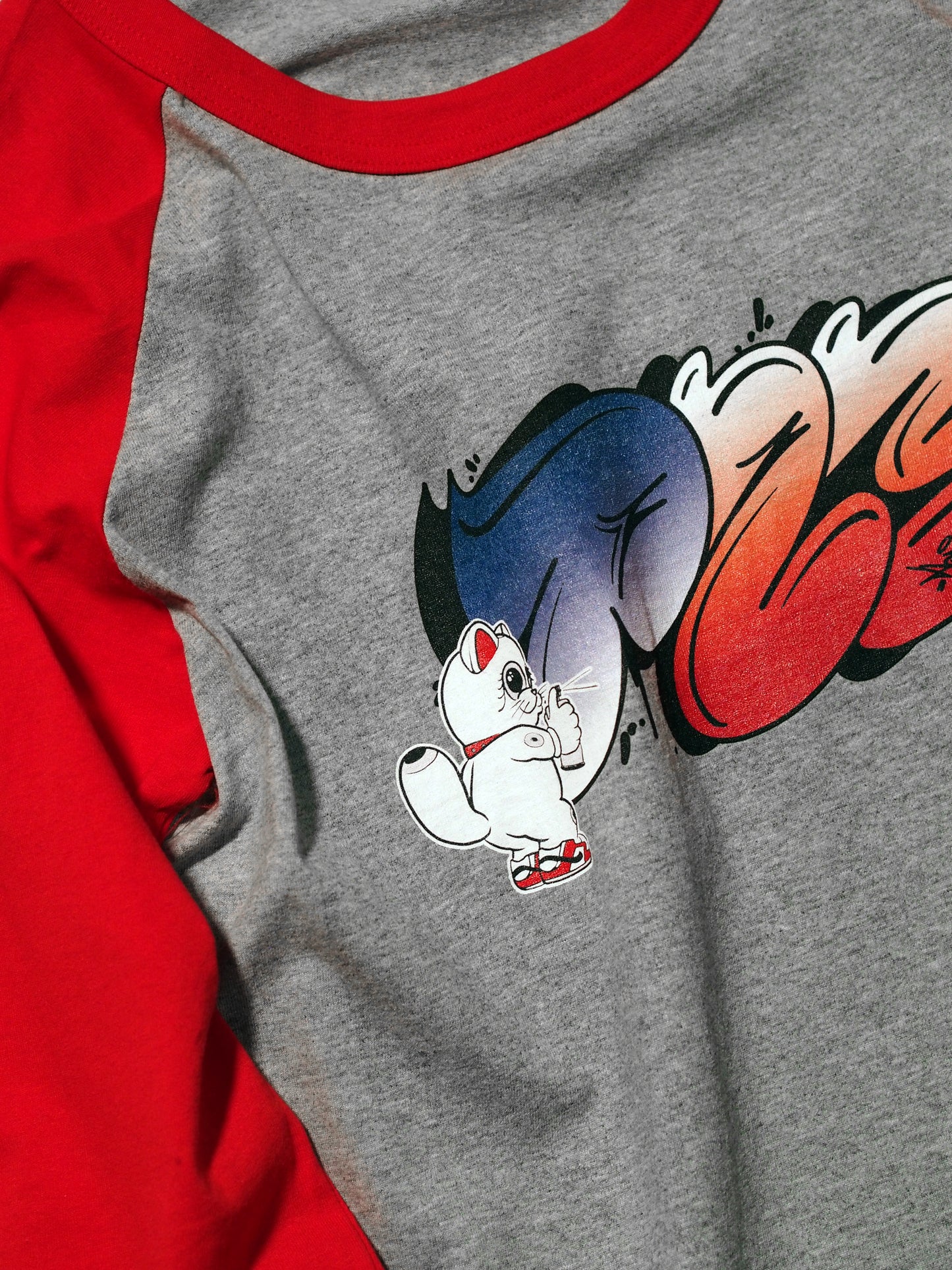 Parlor 23 X Champion "Tag Kitty" Raglan