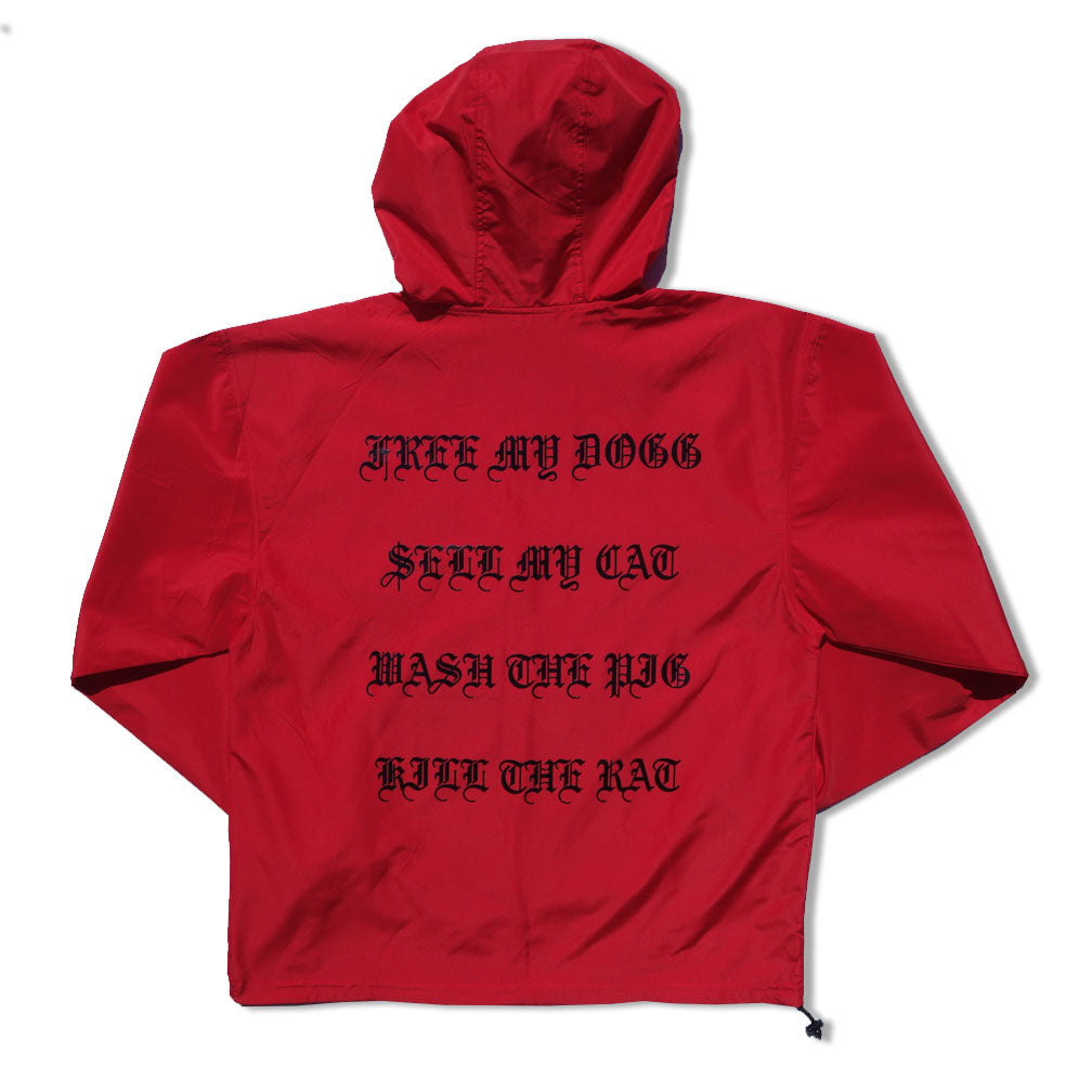 Parlor 23 X Champion Chenille "Keep Quiet" Packable Anorak Jacket