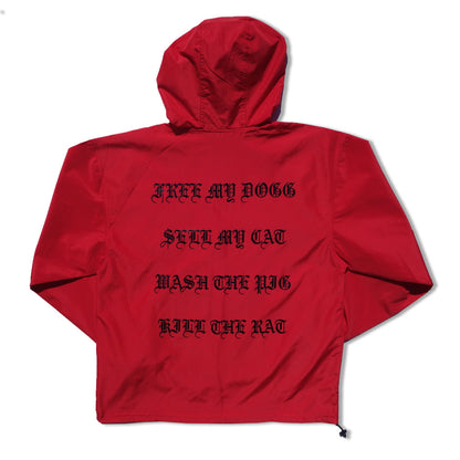 Parlor 23 X Champion Chenille "Keep Quiet" Packable Anorak Jacket