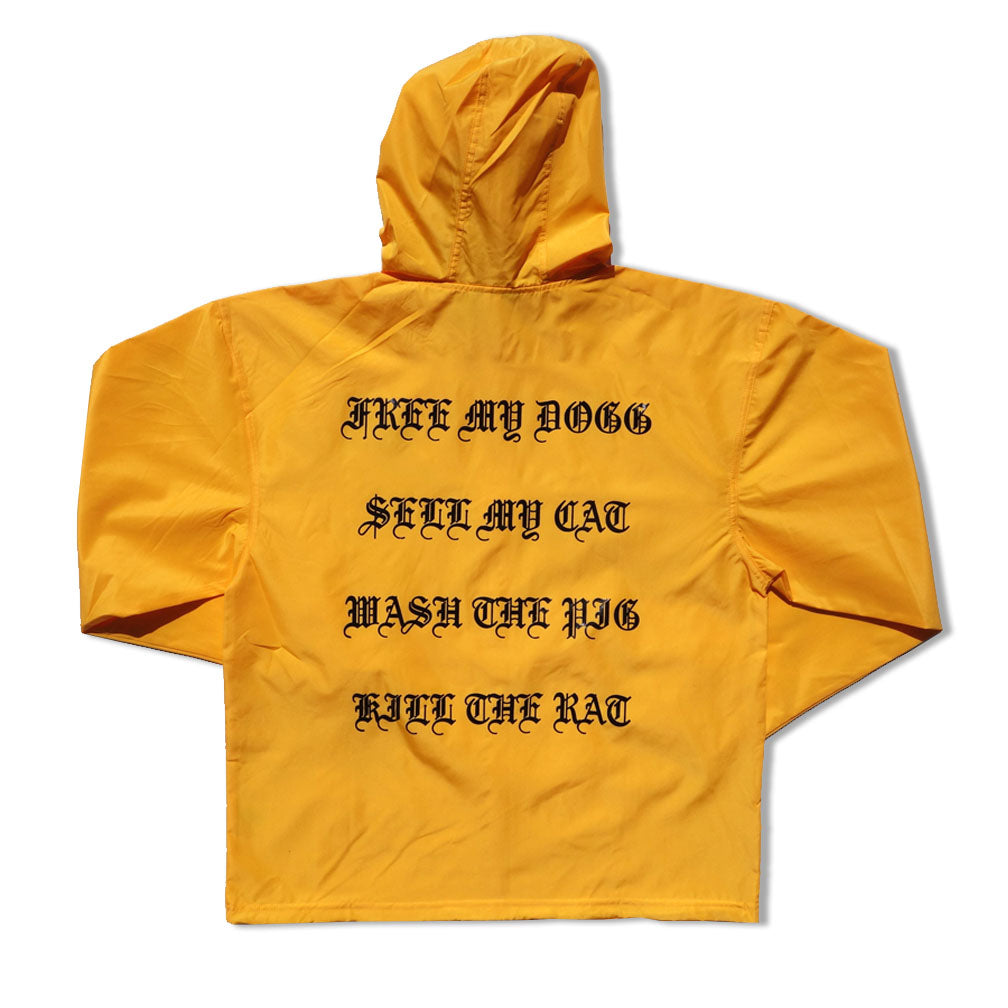 Parlor 23 X Champion Chenille "Keep Quiet" Packable Anorak Jacket