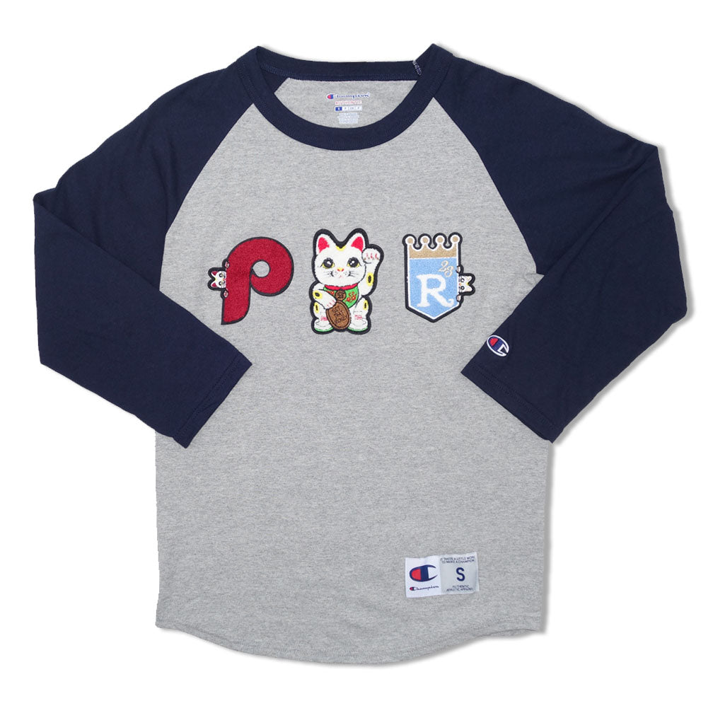 Parlor 23 X Champion Chenille "Baseketball" Baseball 3/4 Tee