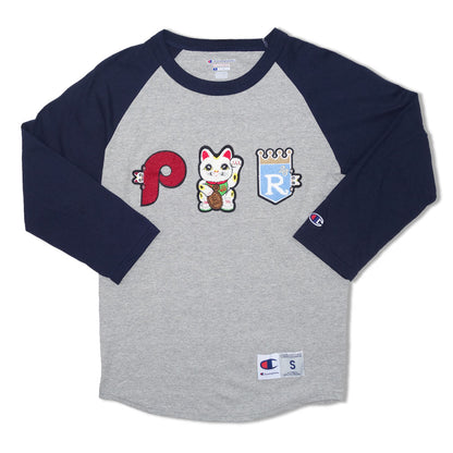 Parlor 23 X Champion Chenille "Baseketball" Baseball 3/4 Tee