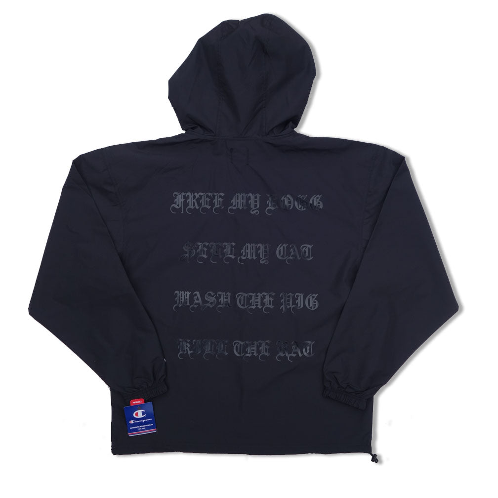 Parlor 23 X Champion Chenille "Keep Quiet" Packable Anorak Jacket