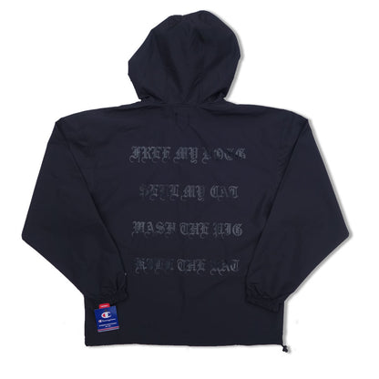 Parlor 23 X Champion Chenille "Keep Quiet" Packable Anorak Jacket