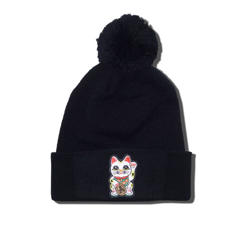 Parlor 23 "Money Cat" Pom Pom Beanie