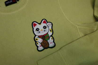 Parlor 23 Chenille "Get That Money" (Lime) Heavyweight Crewneck