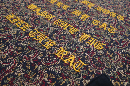 Parlor 23 Chenille "Keep Quiet" Bandana