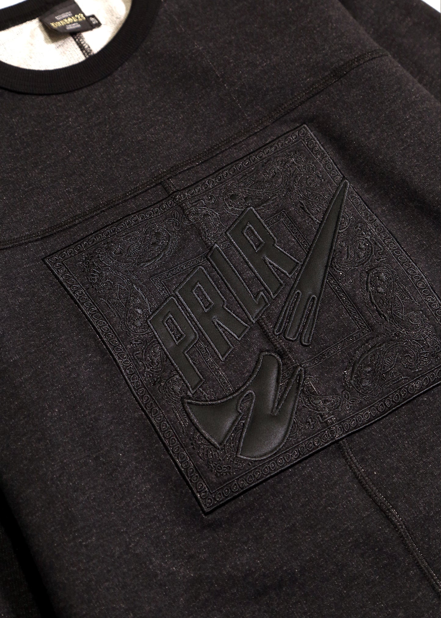 Parlor 23 "PRLR Swoosh Bandana" Longsleeve French Terry Sweatshirt