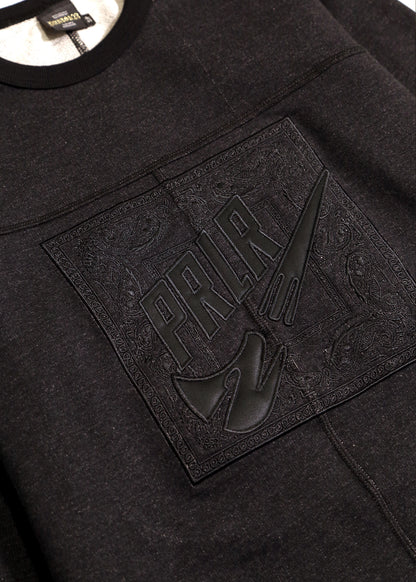 Parlor 23 "PRLR Swoosh Bandana" Longsleeve French Terry Sweatshirt