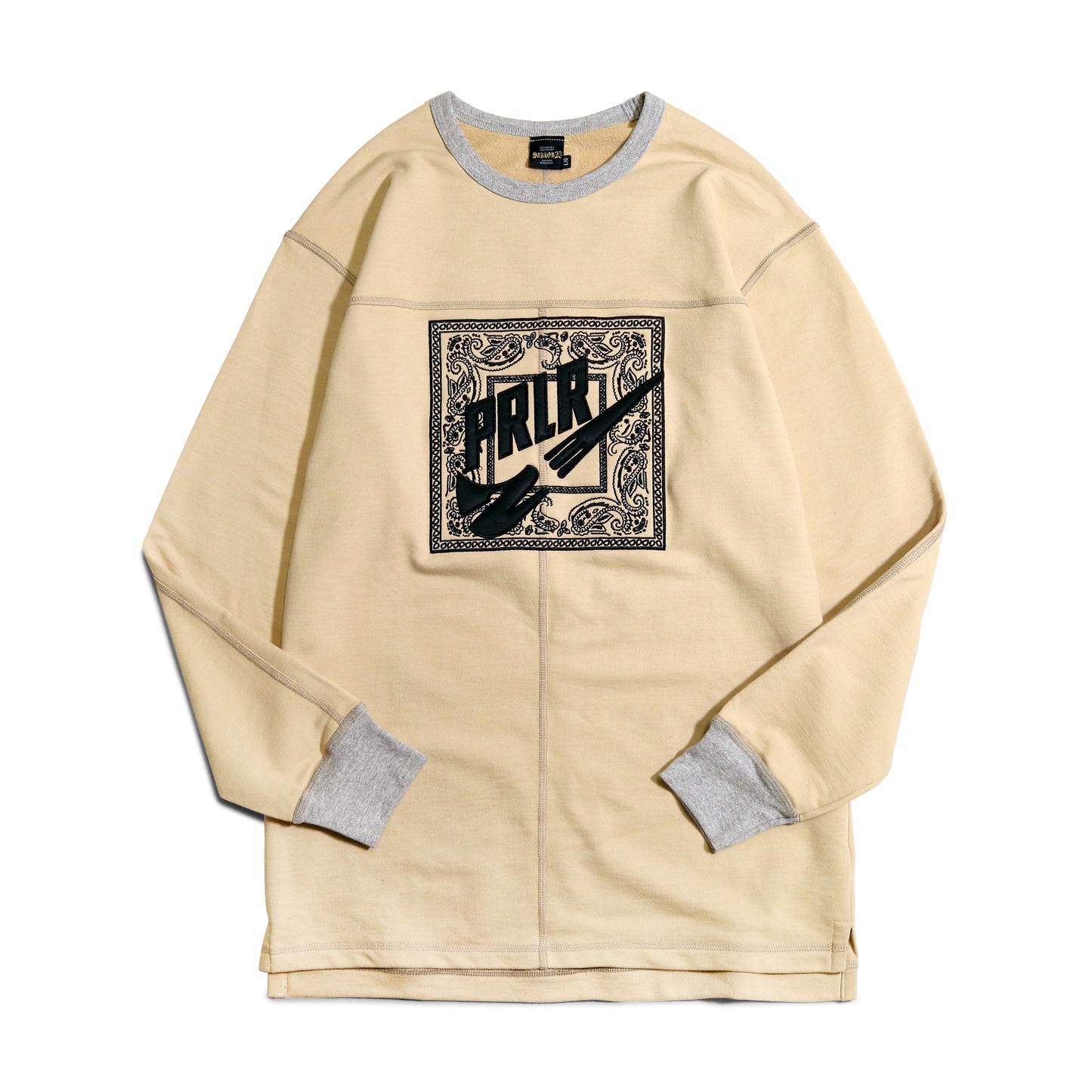 Parlor 23 "PRLR Swoosh Bandana" Longsleeve French Terry Sweatshirt