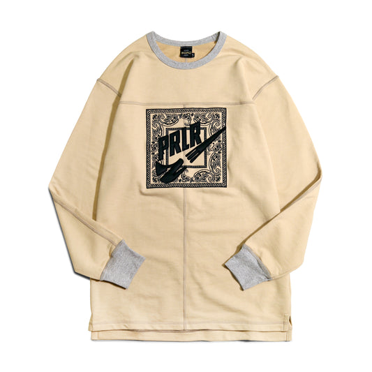 Parlor 23 "PRLR Swoosh Bandana" Longsleeve French Terry Sweatshirt